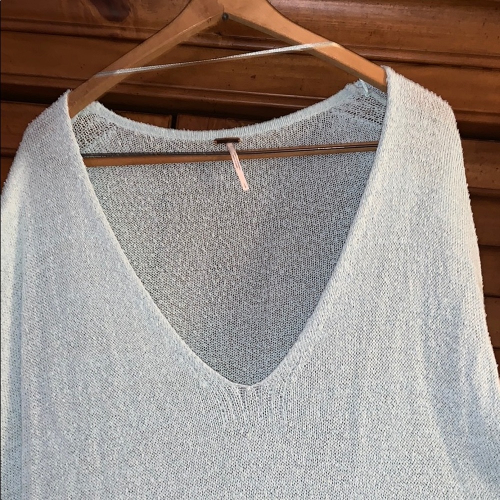 Free People Beach Cover-up Top Sweater Sz Large - Picture 2 of 7